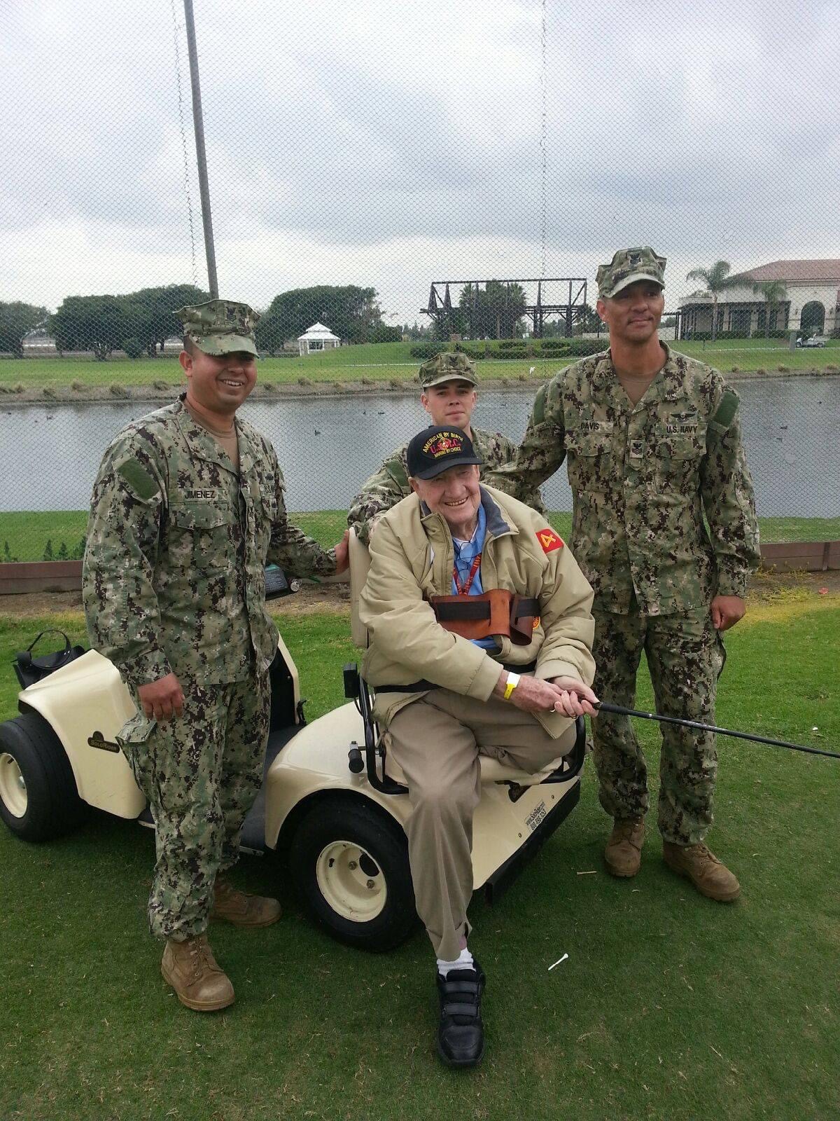 Tom with his fellow Marines!